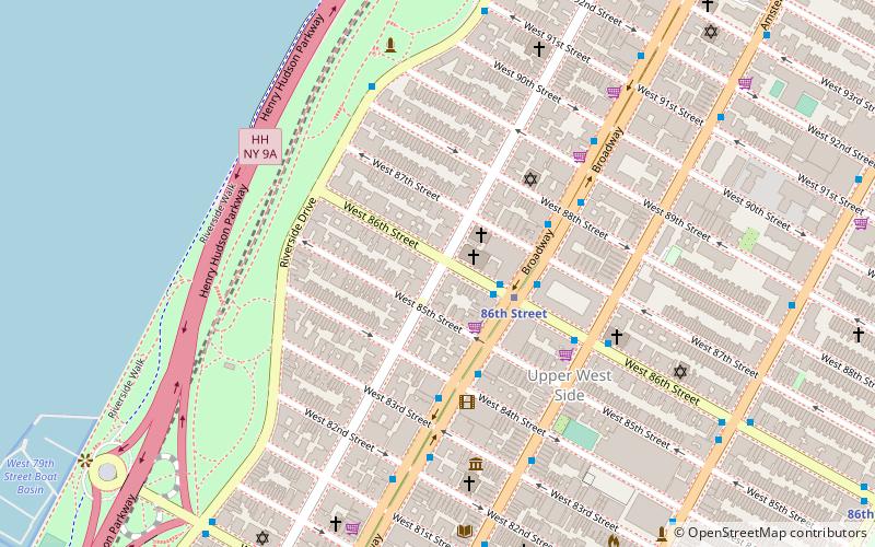 520 West End Avenue location map