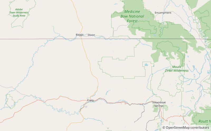 black mountain medicine bow routt national forest location map