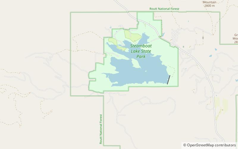 Steamboat Lake State Park location map