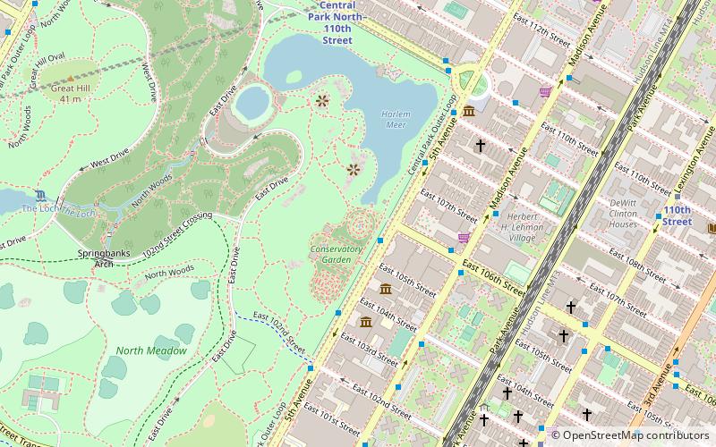 Untermyer Fountain location map