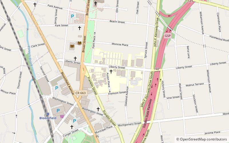 Bloomfield College location map