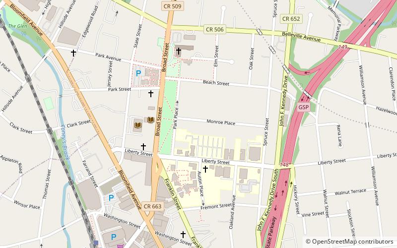 Bloomfield Green Historic District location map