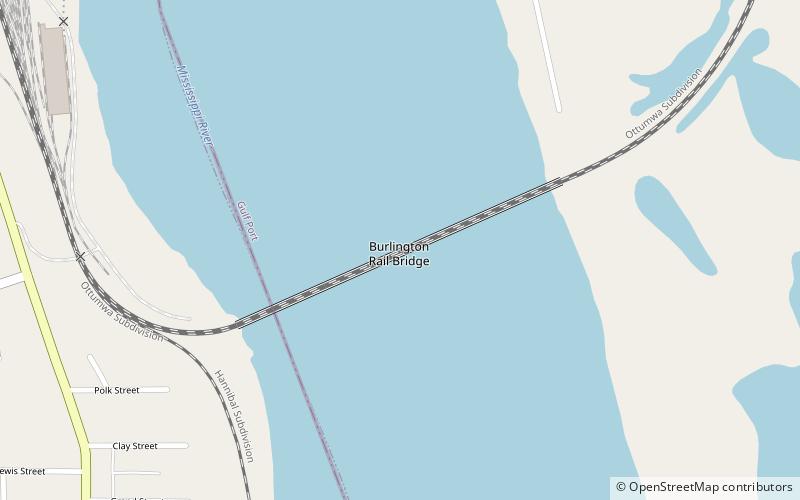 Burlington Rail Bridge location map