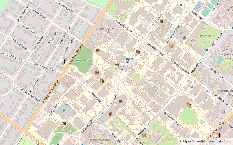 Palmer Museum of Art location map