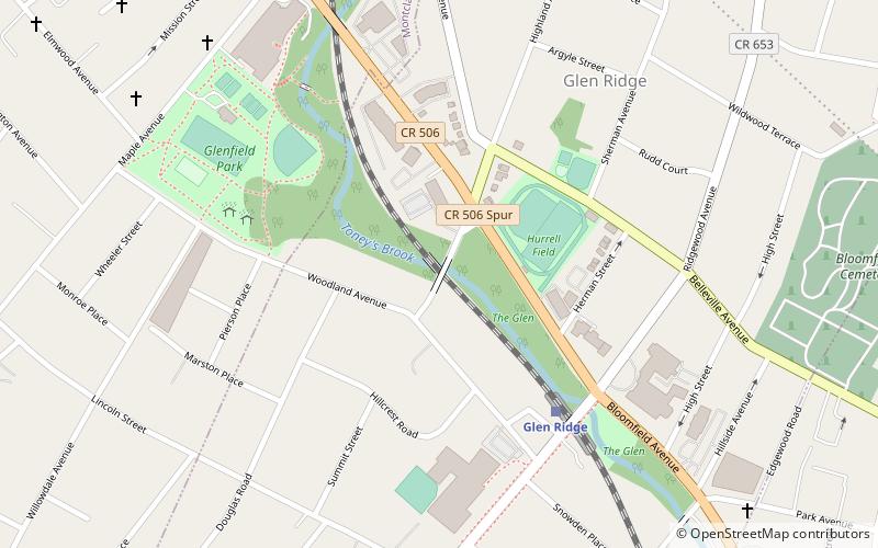Freeman Parkway Bridge location map