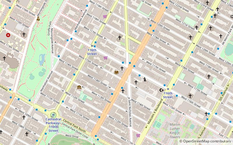 115th Street Library location map
