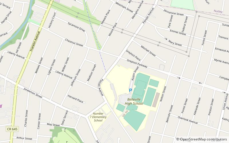 Belleville Municipal Stadium location map