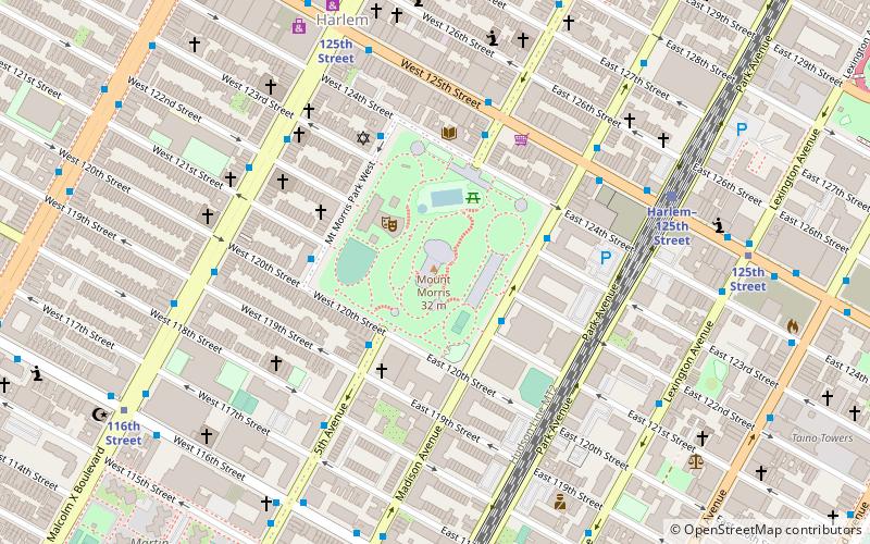 Harlem Fire Watchtower location map