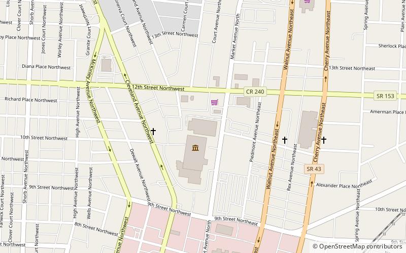 Canton Memorial Civic Center location map
