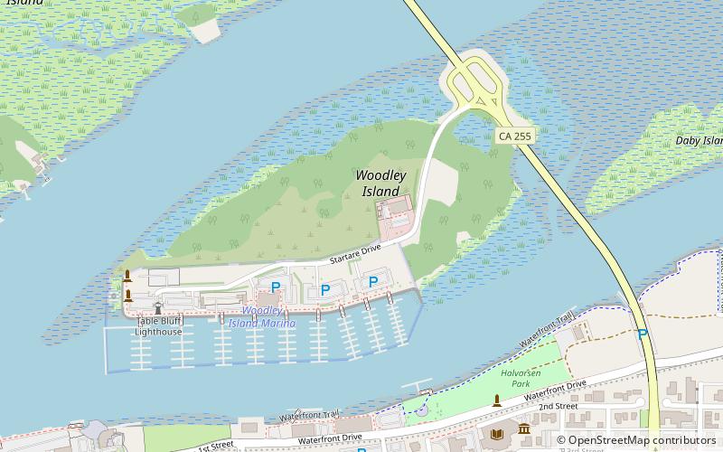 woodley island eureka location map