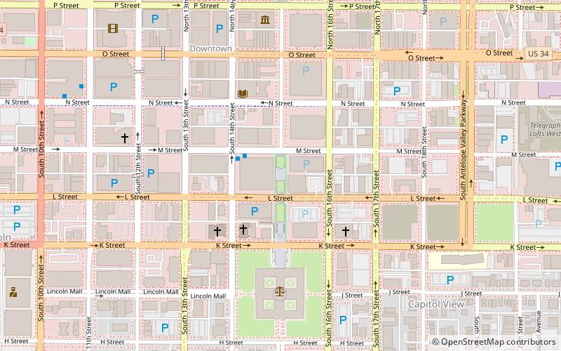 centennial mall lincoln location map