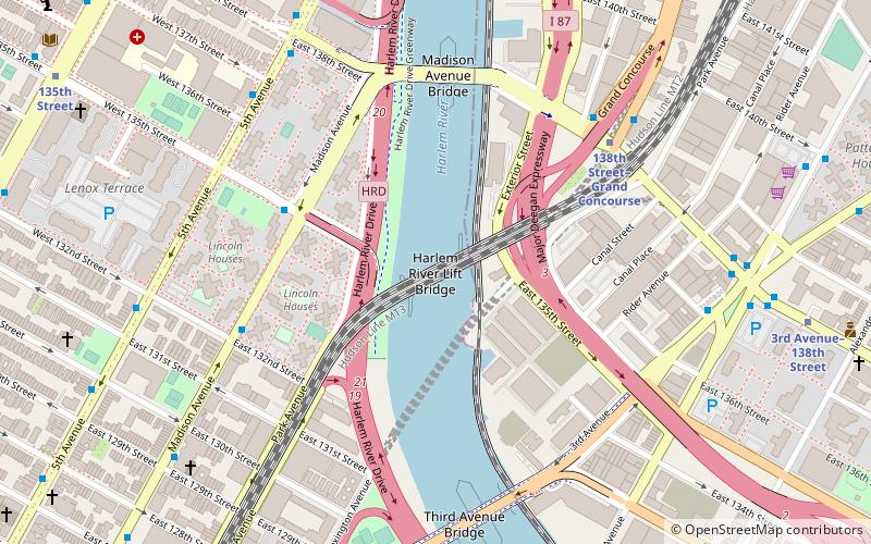 Park Avenue Bridge location map