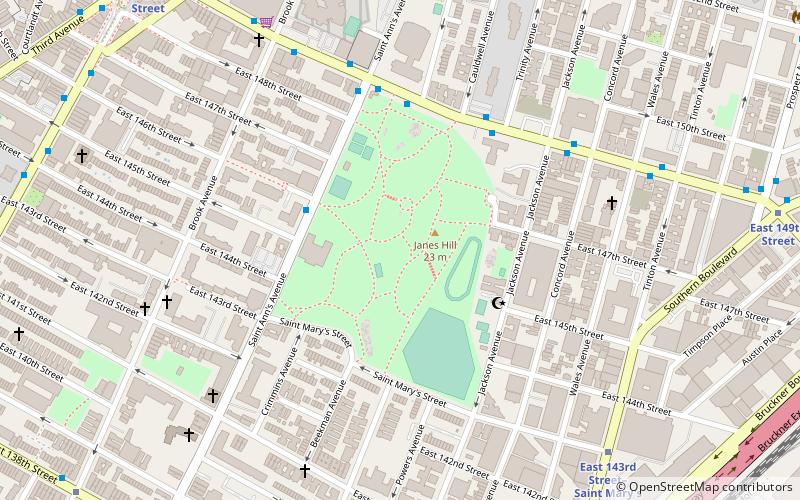st marys park nueva york location map