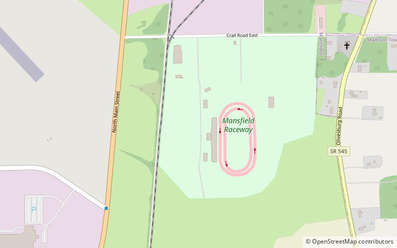 mansfield motorsports park location map