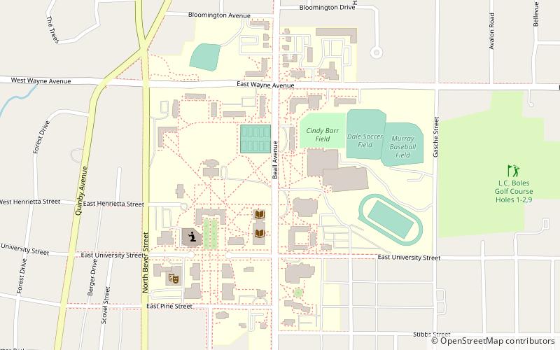 College of Wooster location map