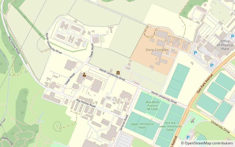 Penn State Turfgrass location map