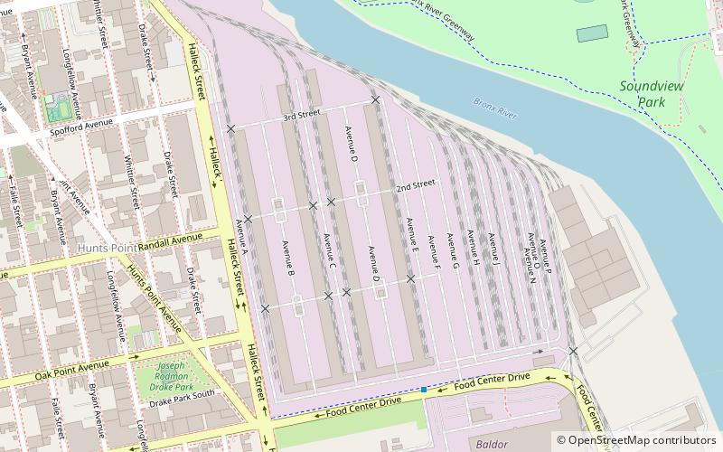 Hunts Point Cooperative Market location map