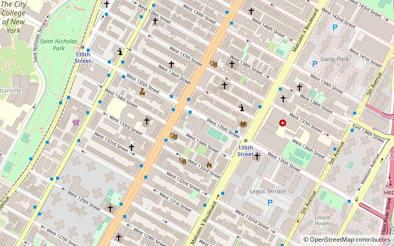 Harlem YMCA location map