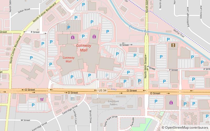 Westfield Gateway location map