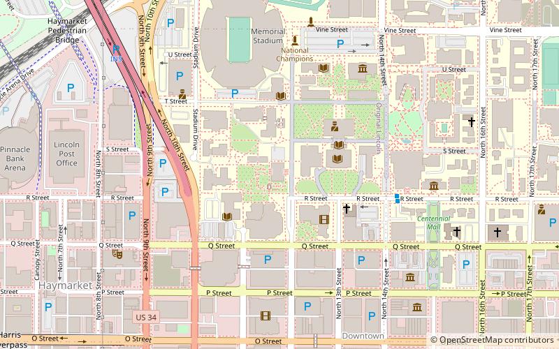 Sheldon Museum of Art location map