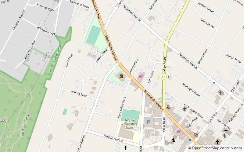 Montclair Art Museum location map