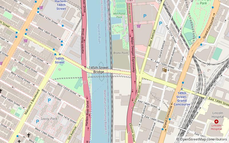 145th Street Bridge location map