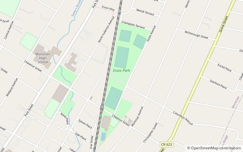 essex park montclair location map