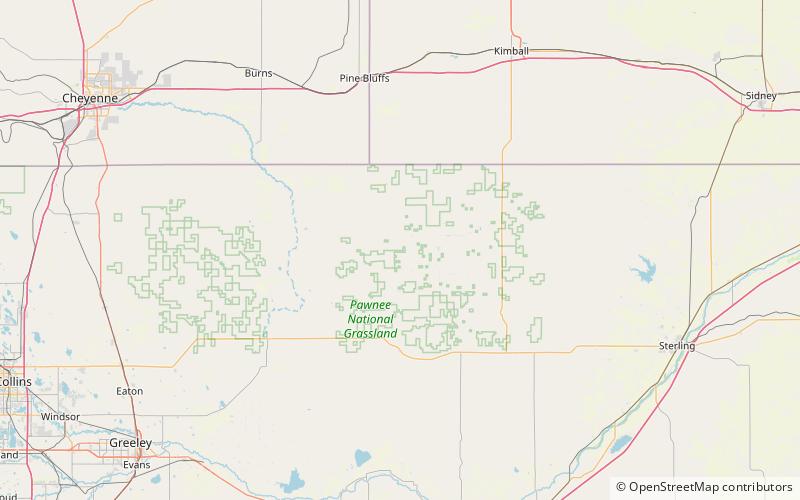 Pawnee Buttes location map