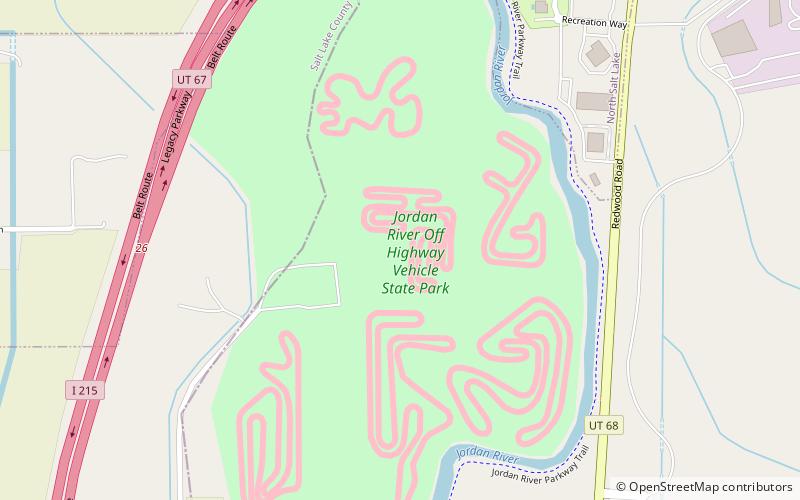 Jordan River Off-Highway Vehicle State Recreation Area location map