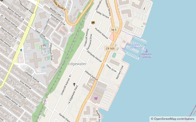 edgewater borough hall location map