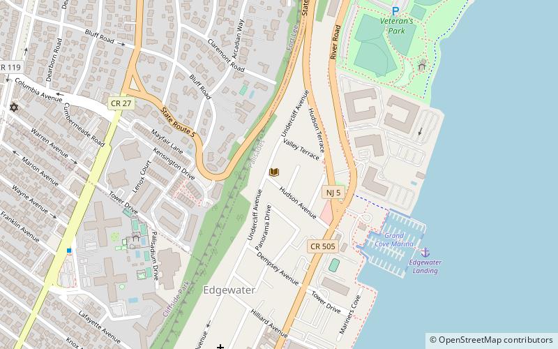 Edgewater Public Library location map