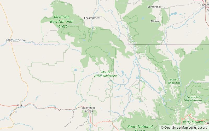 Mount Zirkel location map