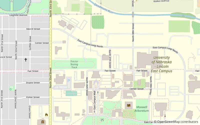 Lester F. Larsen Tractor Museum location map