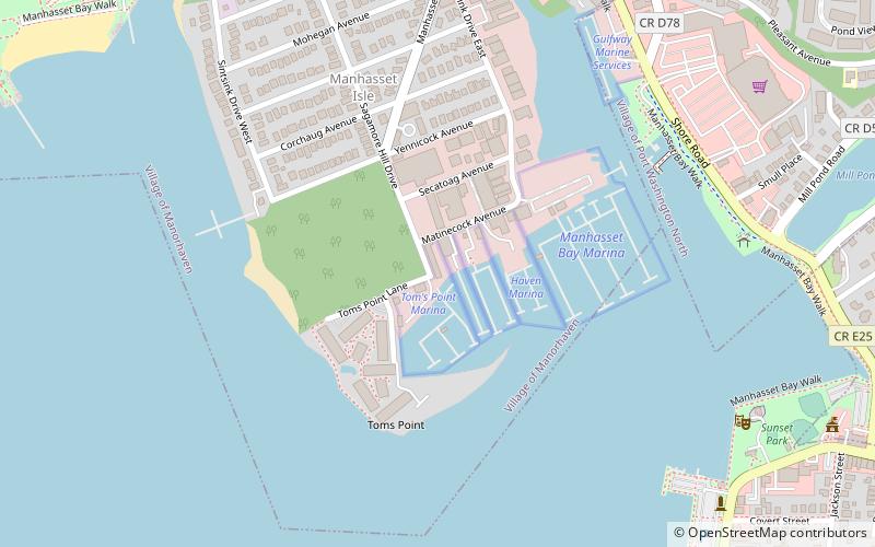 Toms Point Marina location map