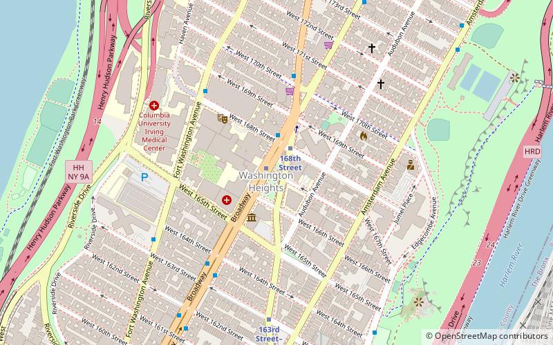Washington Heights-Inwood War Memorial location map