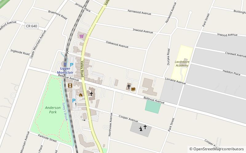 Montclair Public Library location map