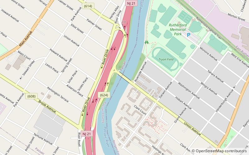 Union Avenue Bridge location map