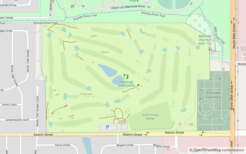 Mahoney Golf Course location map