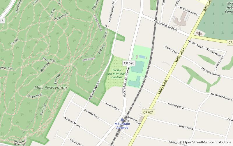 Presby Memorial Iris Gardens location map