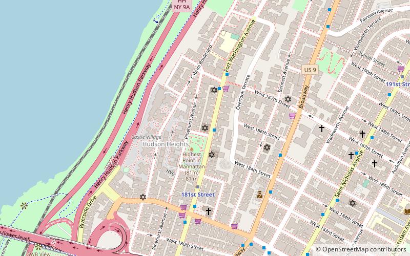 hebrew tabernacle of washington heights nueva york location map