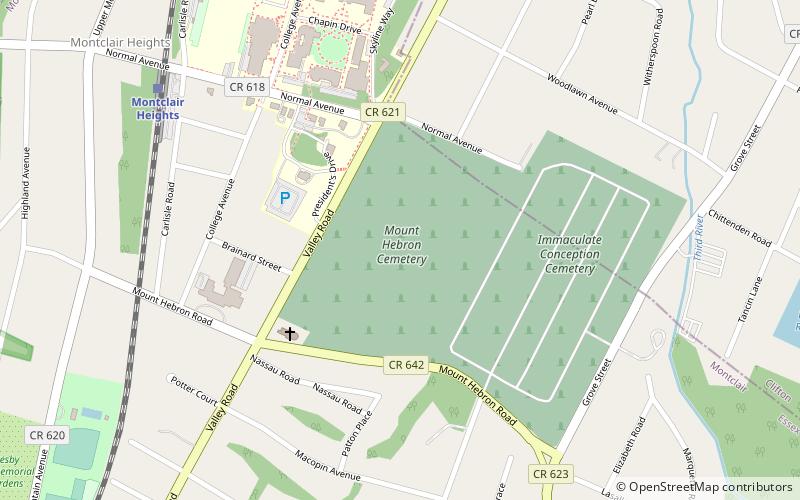 Mount Hebron Cemetery location map