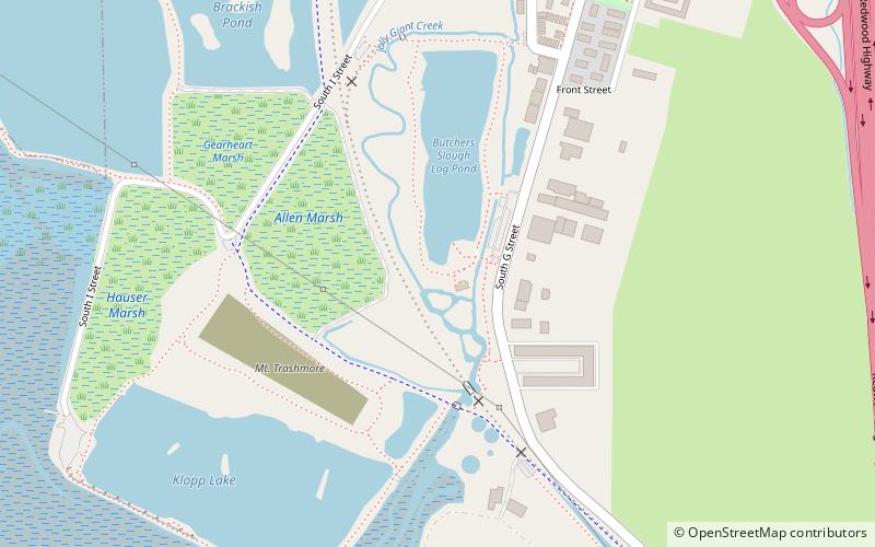 Arcata Wastewater Treatment Plant and Wildlife Sanctuary location map
