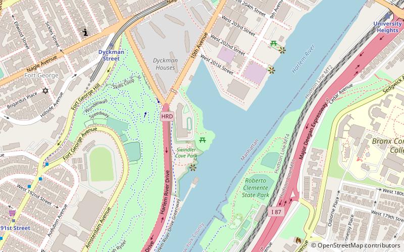 Harlem River location map