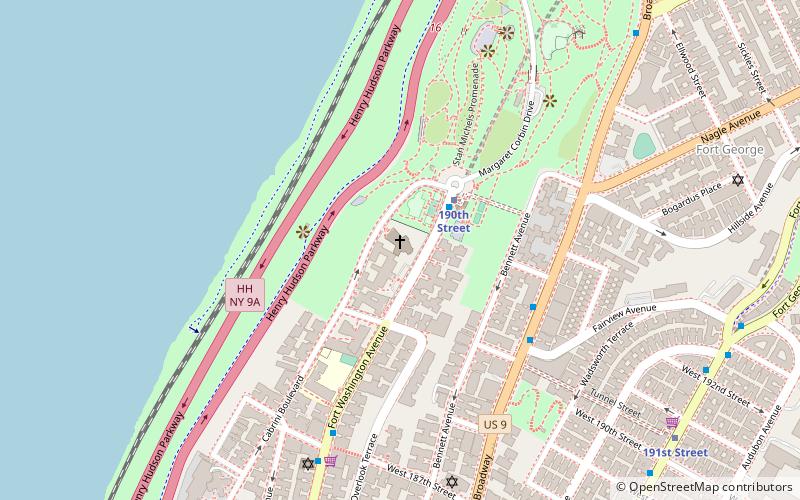 St. Frances Xavier Cabrini Shrine location map
