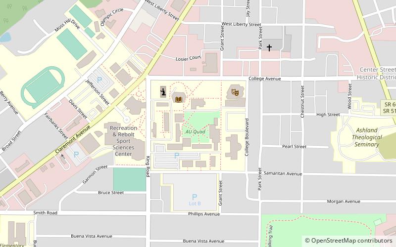 Ashland University location map