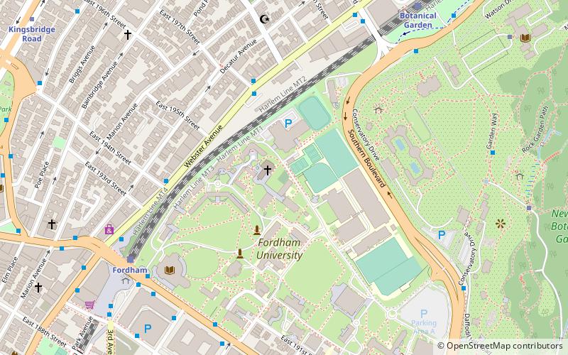 Fordham University Cemetery location map