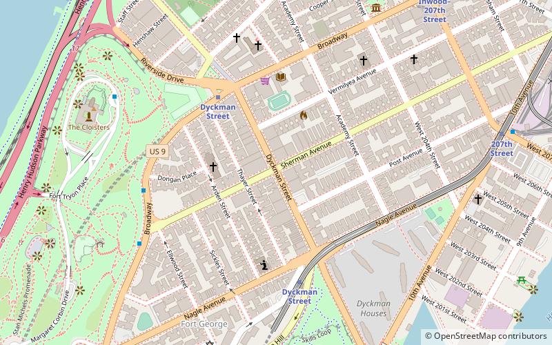 Dyckman Street location map