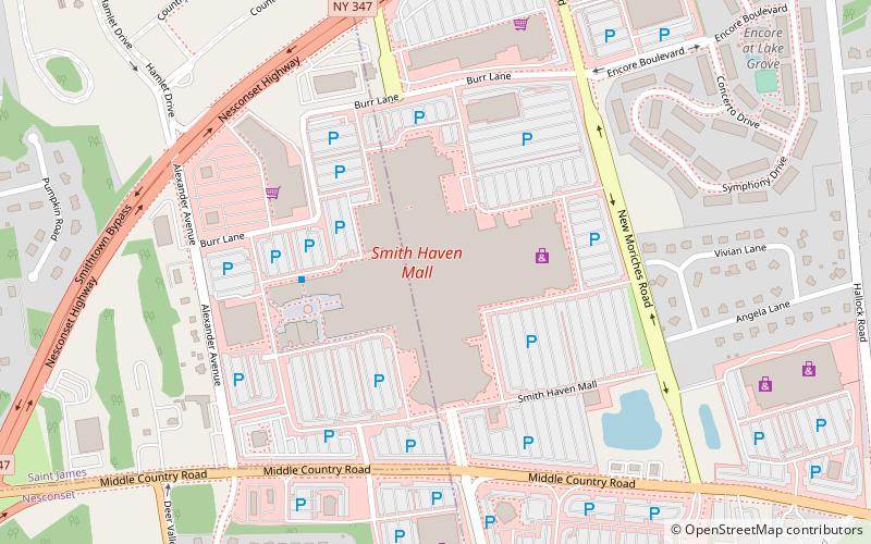 Smith Haven Mall location map