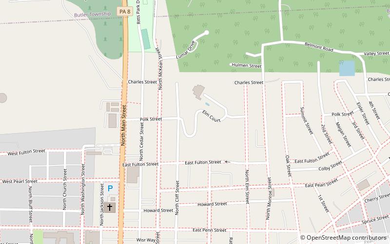 Elm Court location map