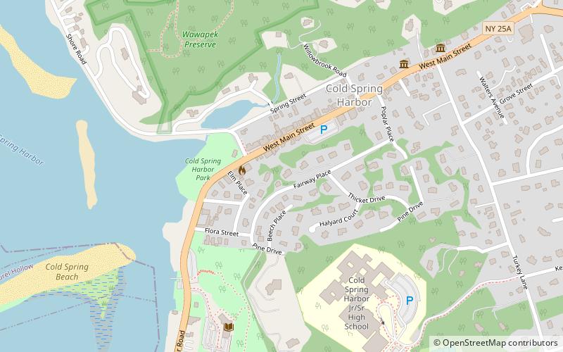 Cold Spring Harbor location map